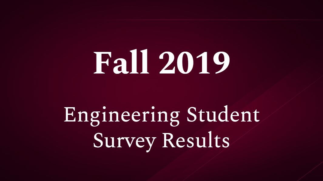2019 Engineering Student Survey